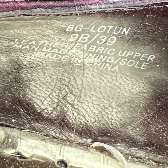 BCBGIRLS Plum Croc Leather Maryjane Chunky Heels Very Preloved Size 9 - Picture 11 of 11